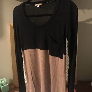 Bordeaux Colorblock Pocket Tee